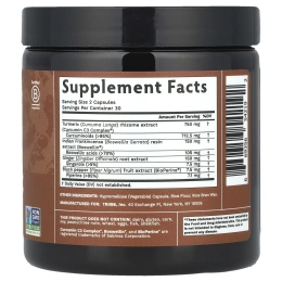 Tribe Organics, Комплекс с куркумой, 60 капсул