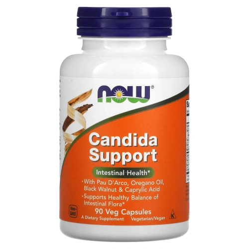 Now Foods, Candida Support, 90 капсул в растительной оболочке
