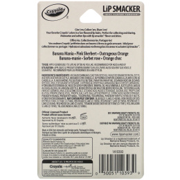 Lip Smacker, Crayola, бальзам для губ, разнообразная упаковка, 3 шт., 4 г (0,14 унции)
