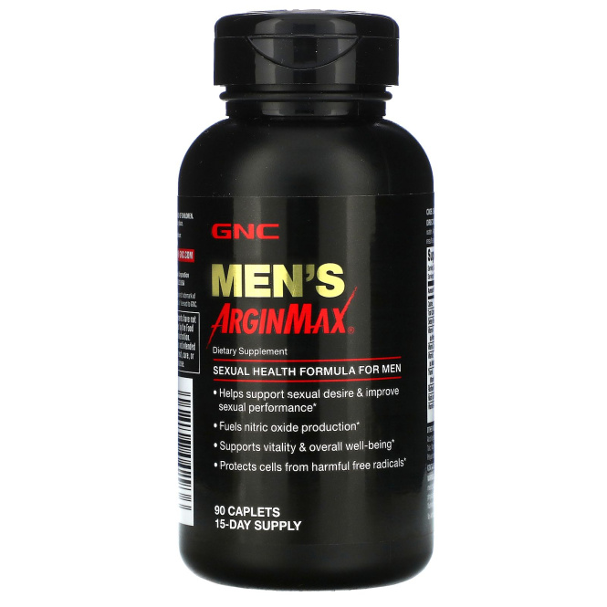 GNC, Men's ArginMax, Timed-Release, 90 Caplets