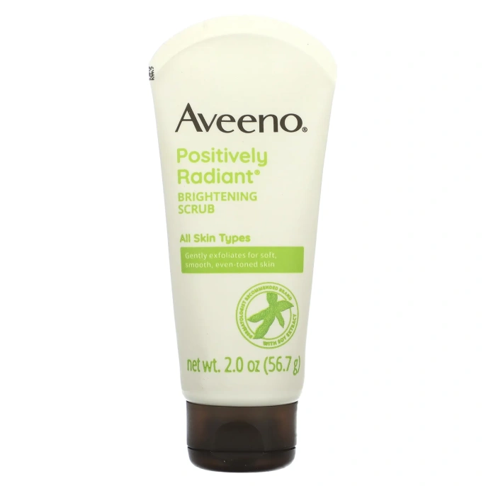 Aveeno, Active Naturals, Positively Radiant, осветляющий скраб для ежедневного применения, 56,7 г (2,0 унции)
