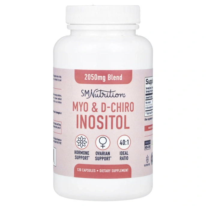 SMNutrition, MYO и D-хироинозитол, 120 капсул
