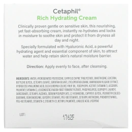 Cetaphil, Интенсивно увлажняющий ночной крем с гиалуроновой кислотой, 48 г