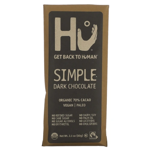 Hu, Simple, Dark Chocolate, 2.1 oz (60 g)