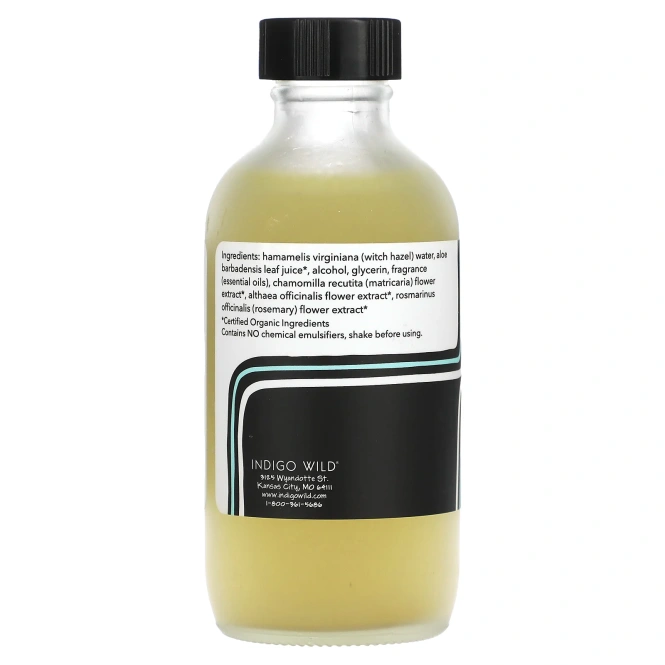 Indigo Wild, Zum Face, нежный тоник для лица, лимон и герань, 4 жидких унции