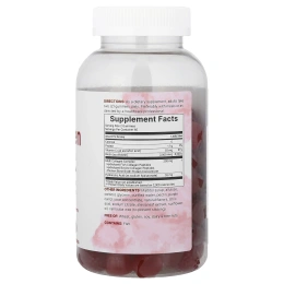 Micro Ingredients, жевательные таблетки с коллагеном, биотином, витамином C и гиалуроновой кислотой, без сахара, граната и ягод, 120 жевательных таблеток