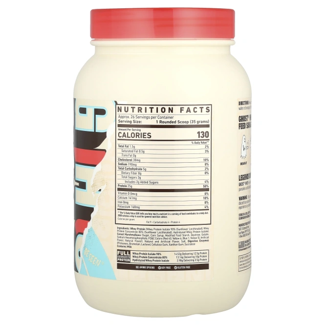 Ghost, Whey Protein, Marshmallow Cereal Milk®, 924 г (2 фунта)