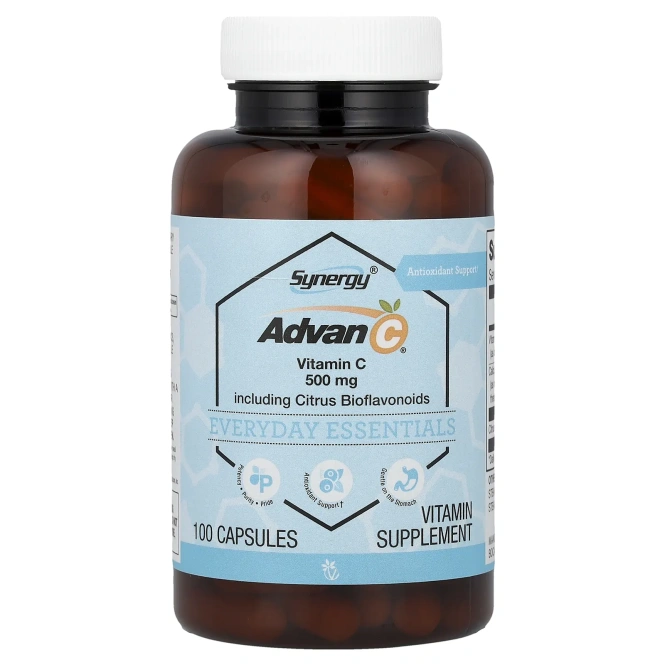 Vitacost, Synergy®, Advan-C®, с цитрусовыми биофлавоноидами, 100 капсул