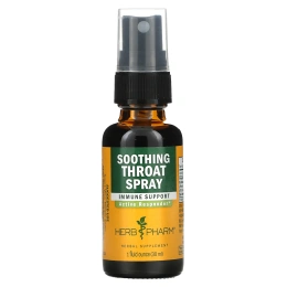 Herb Pharm, Успокаивающий Спрей для Горла, 1 унция (29.6 мл)