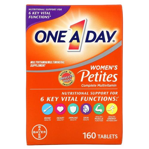 One-A-Day, Полные мультивитамины для женщин для маленьких детей, 160 таблеток