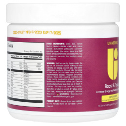 Universal U, Boost & Focus, лимон и ягодный вкус, 189 г (6,7 унции)