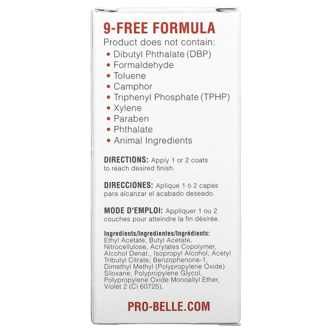 Probelle, Top Coat Sealer, 15 мл (0,5 жидк. Унции)