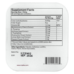 Diso, Snooze, вишня, 30 полосок для полости рта