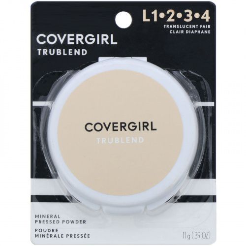 Covergirl, TruBlend, компактная минеральная пудра, оттенок «Прозрачный очень светлый», 11 г (0,39 унции)