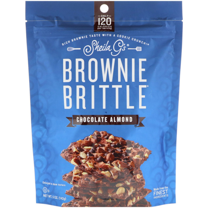 Sheila G's, Brownie Brittle, Chocolate Almond, 5 oz (142 g)