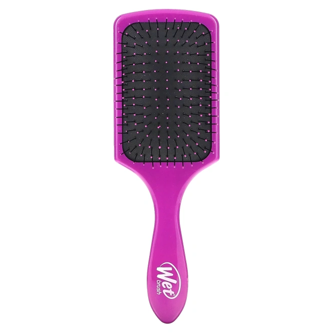 Wet Brush, Paddle Detangler Brush, щетка для легкого расчесывания, пурпурный, 1 шт.