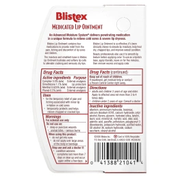 Blistex, Медицинская мазь для губ, 0,35 унции (10 г)