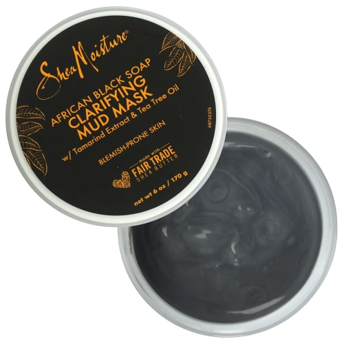 SheaMoisture, African Black Soap, Clarifying Mud Mask, 6 oz (170 g)