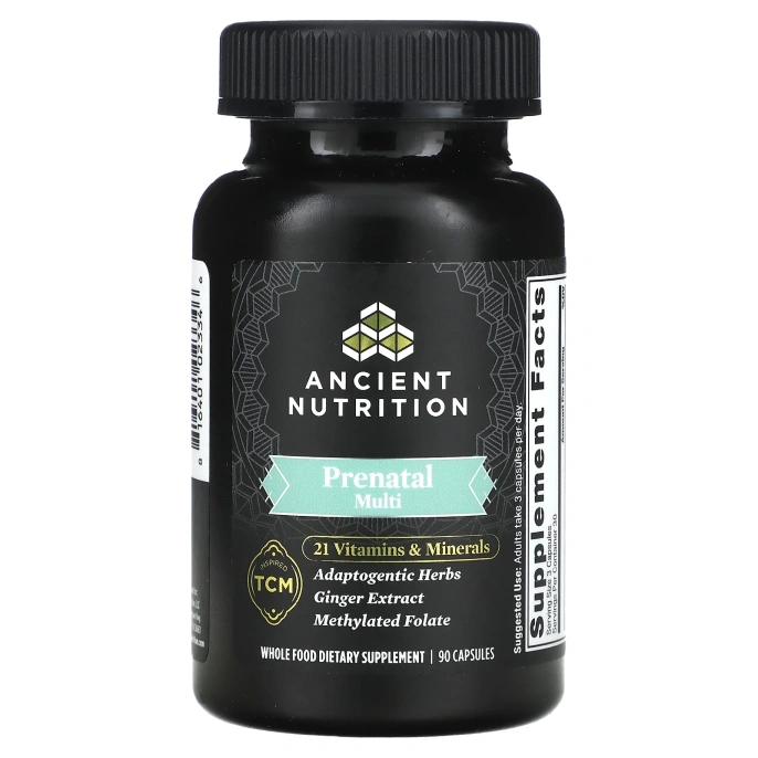 Dr. Axe / Ancient Nutrition, Ancient Multi Prenatal, 90 капсул