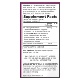 ReserveAge Nutrition, Ресвератрол с транс-ресвератролом, 500 мг, 60 растительных капсул