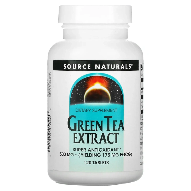 Source Naturals, Экстракт зелёного чая, 500 мг, 120 таблеток