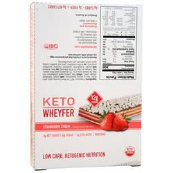 Convenient Nutrition, Батончик Keto Wheyfer с клубничным кремом 10 батончиков