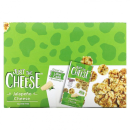 Just The Cheese, Хрустящий мини-тост с сыром, сыр халапеньо, 16 пакетиков по 14 г (0,5 унции)