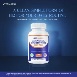 Vitamatic, аденозил/гидрокси витамин B12, 90 капсул