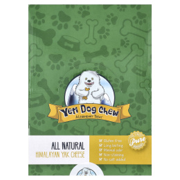 Yeti Dog Chew, гималайский сыр як, для собак, кокос, 3 фунта