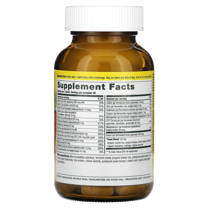 MegaFood, Мультивитамин "Раз в день", 90 таблеток