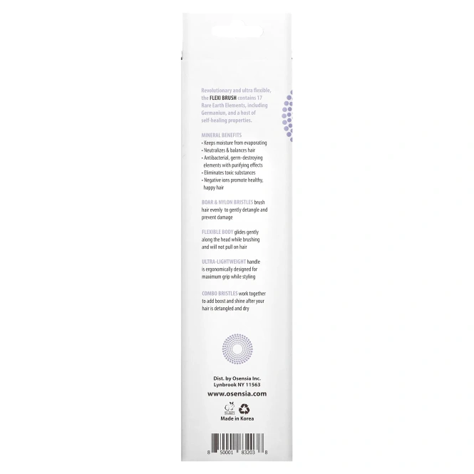 Osensia, Flexi Brush, щетина из кабана и нейлона, 1 шт.