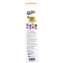 Brush Buddies, Shopkins, зубная щетка, набор для путешествий, мягкая, 2 шт