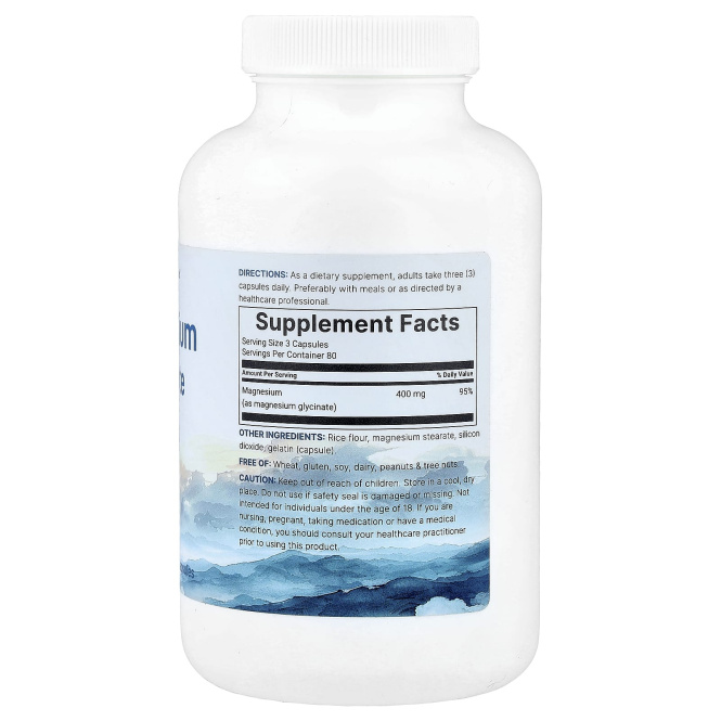 Micro Ingredients, Глицинат магния, 240 капсул (133 мг на капсулу)