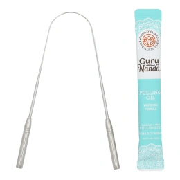 GuruNanda, отбеливающее масло для вытягивания, кокос и мята, 28 пакетиков по 12 мл (0,4 жидк. унции)