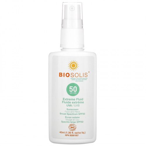Biosolis, Extreme Fluid, солнцезащитный крем, SPF 50, 40 мл (1,35 жидк. унции)