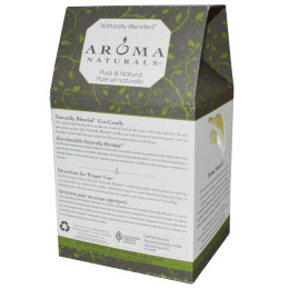 Aroma Naturals, Столовая свеча с натуральными смесями, "успокаивающий перламутр", с апельсином, гвоздикой и корицей, 7,6 x 8,9 см