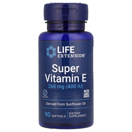 Life Extension, супервитамин E, 268 мг (400 МЕ), 90 капсул