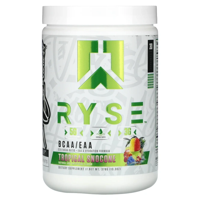 RYSE, BCAA / EAA, тропический снокон, 378 г (13,3 унции)