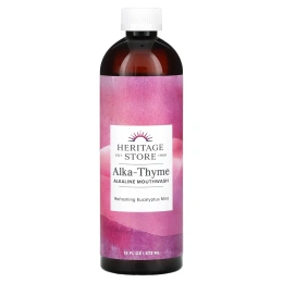Heritage Store, Alka-Thyme жидкость для полоскания рта с ароматом тимьяна,480 мл