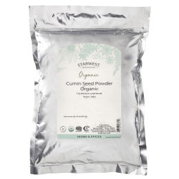 Starwest Botanicals, Порошок из семян органического тмина, 453,6 г (1 фунт)