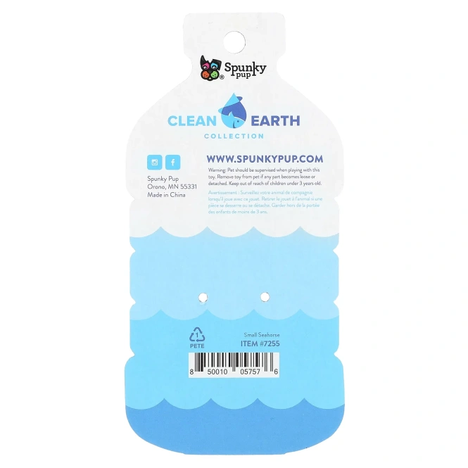 Spunky Pup, Clean Earth Collection, маленький морской конек, 1 игрушка