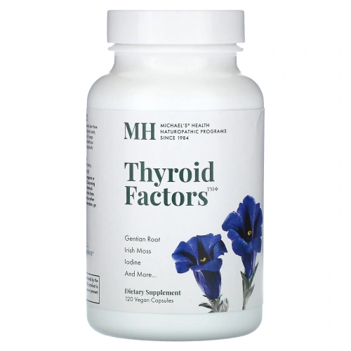 Michael's Naturopathic, Thyroid Factors, 120 веганских капсул