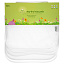 Green Sprouts, Stay Dry Burp Pads, White Set, 5 Pack