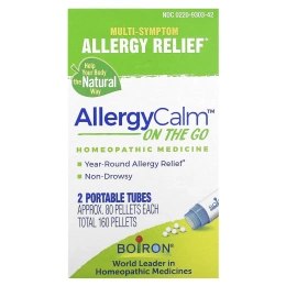 Boiron, AllergyCalm On the Go, 2 тюбика по 80 гранул