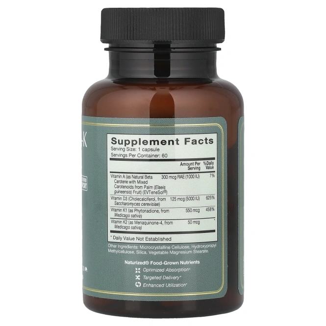 Natura Health Products, витамин DAK, 60 капсул