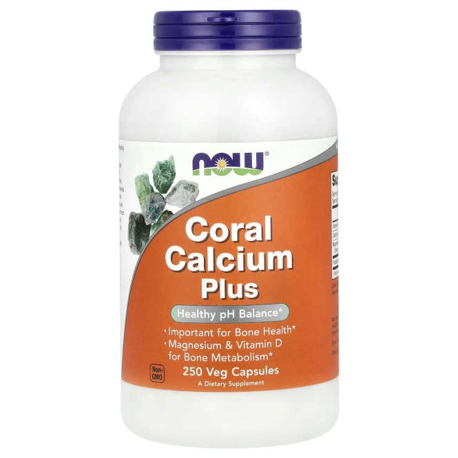 Now Foods, Coral Calcium Plus, 250 вегетарианских капсул
