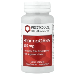Protocol for Life Balance, PharmaGABA® с цитратом магния, 60 вегетарианских капсул