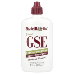 Экстракт зерен Грейпфрута GSE NutriBiotic , жидкий концентрат, 4 жидких унций (118 мл)