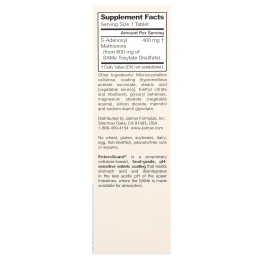 Jarrow Formulas, Природный  SAM-e (S-Adenosyl-L-Methionine) 400, 400 мг, 30 таблеток м энтеросолюбильным покрытием