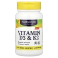 Healthy Origins, Vitamin D3 & K2, 180 Softgels